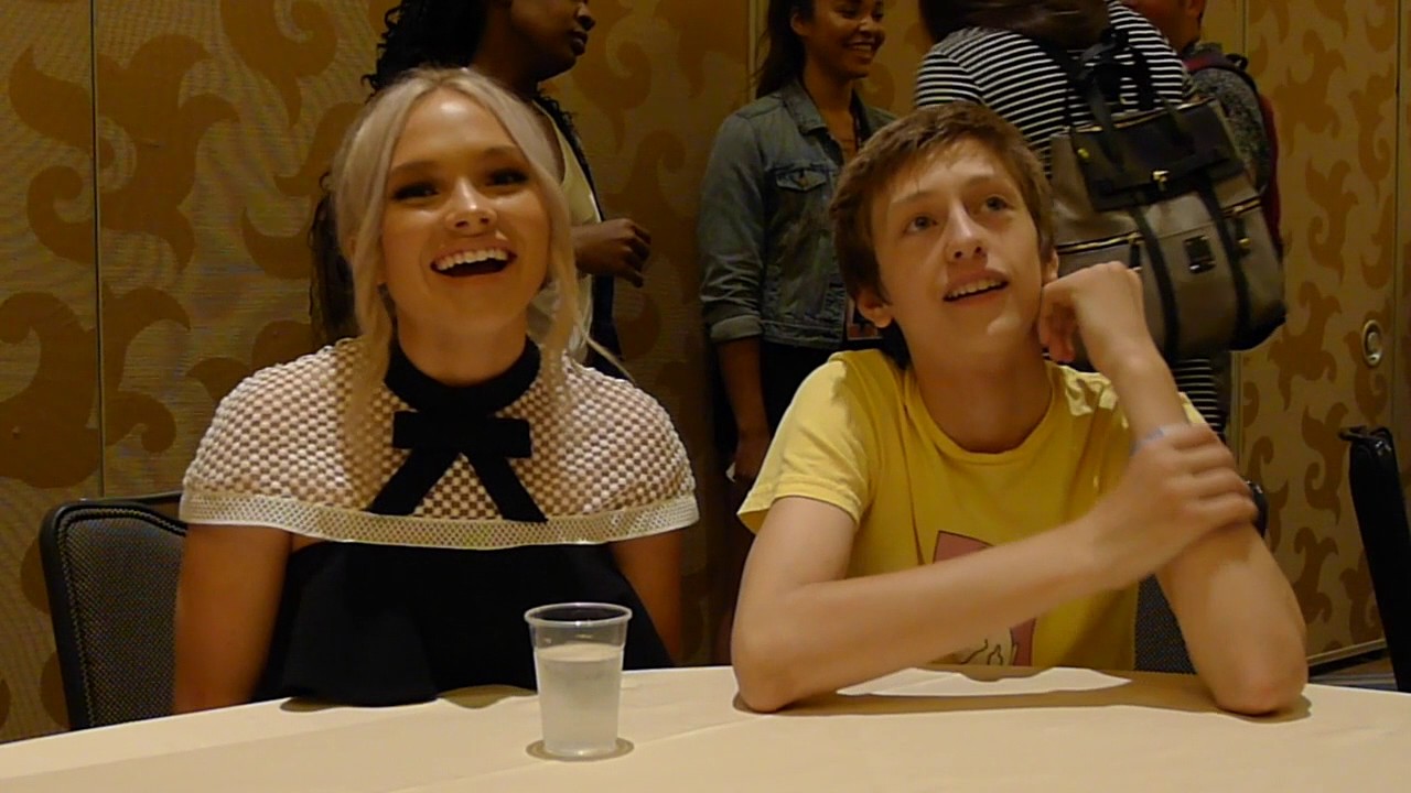 Natalie Alyn Lind and Percy Hynes White for The Gifted at SDCC 2017