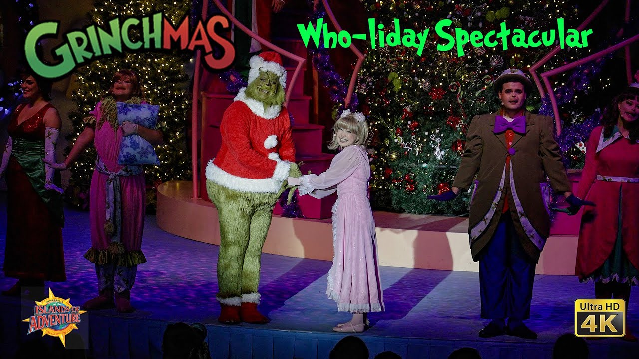 The Grinchmas Who liday Spectacular Full Show 4K Islands of Adventure Universal Orlando 2023 12 27