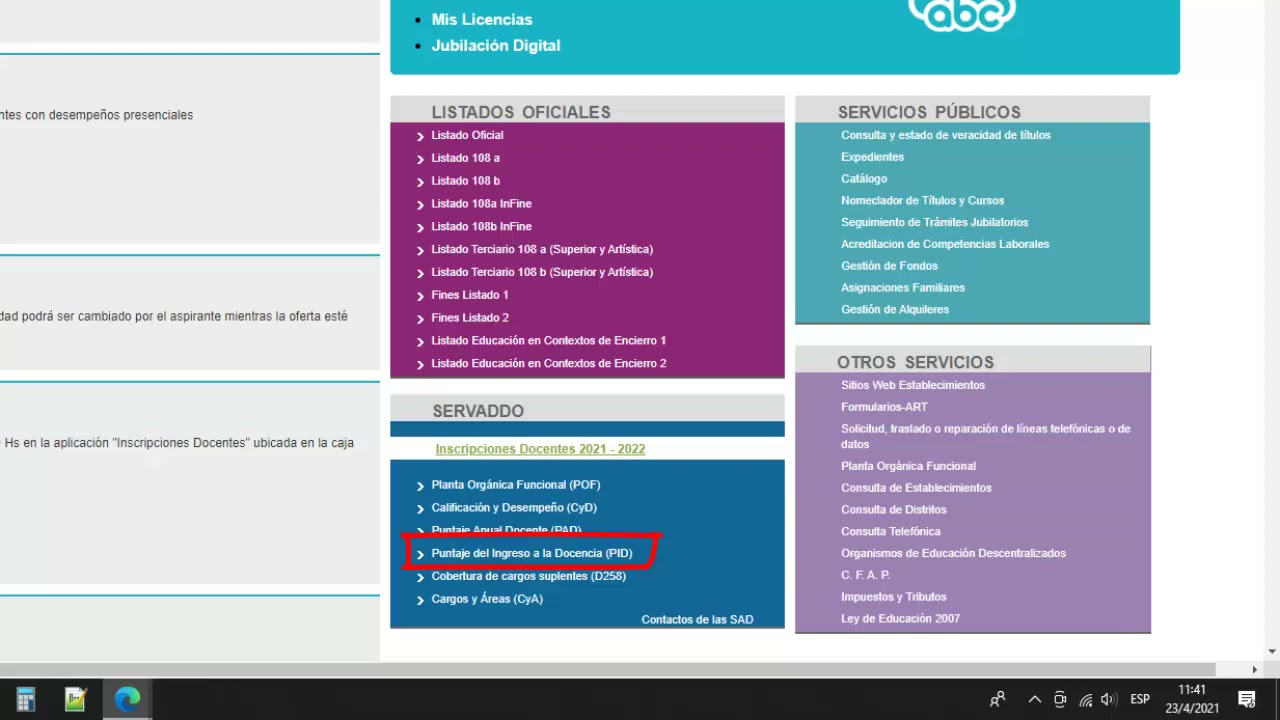 TUTORIAL INSCRIPCION AL LISTADO OFICIAL