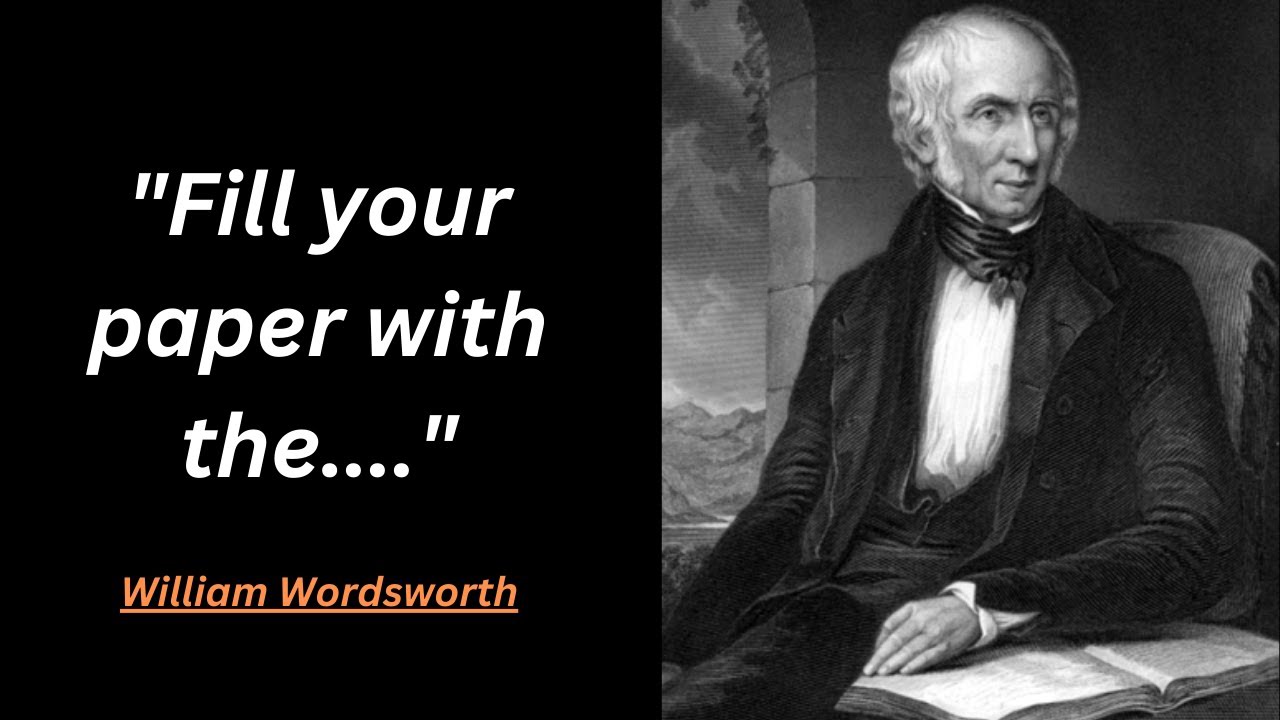 Words of Wisdom: Inspiring Quotes by William Wordsworth #quotes #inspirationalquotes
