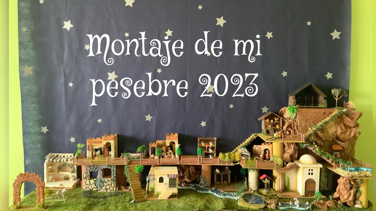 Montaje de mi pesebre Belén 2023 - Parte 1