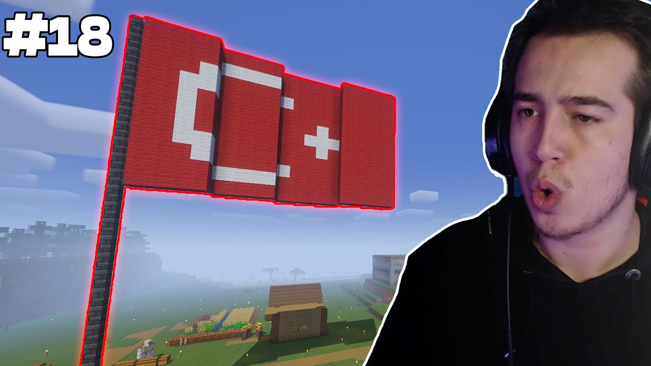 🇹🇷 TÜRK BAYRAĞI YAPTIK !! 🇹🇷 | Minecraft Survival Bölüm 18