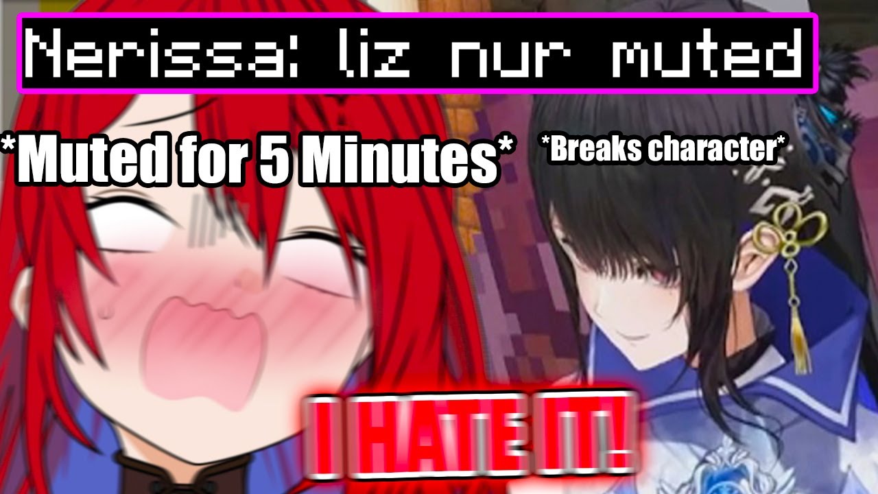 Nerissa Stops Roleplaying to Tell Liz She's Been Muted for 5 Minutes【Hololive EN】