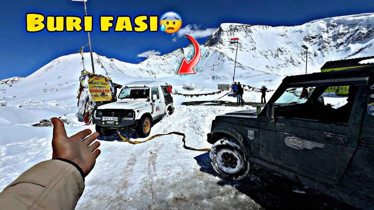 Shinkula pass ma apni Gypsy buri fassi 😰 | Gypsy vs Gypsy | Manali to Shinkula update
