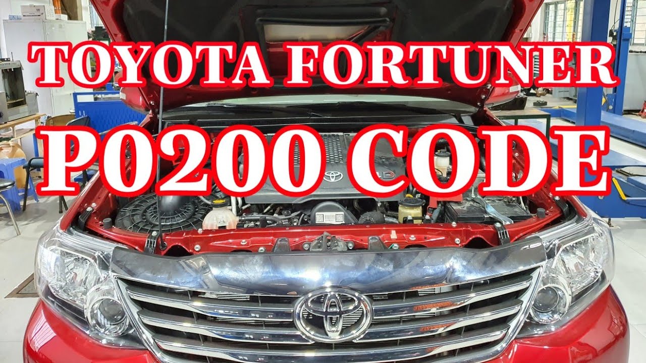Xử lý lỗi P0200 (Injector Circuit/Open) trên xe Fortuner (P0200 code 2KD-FTV) @KENH KIEN THUC OTO