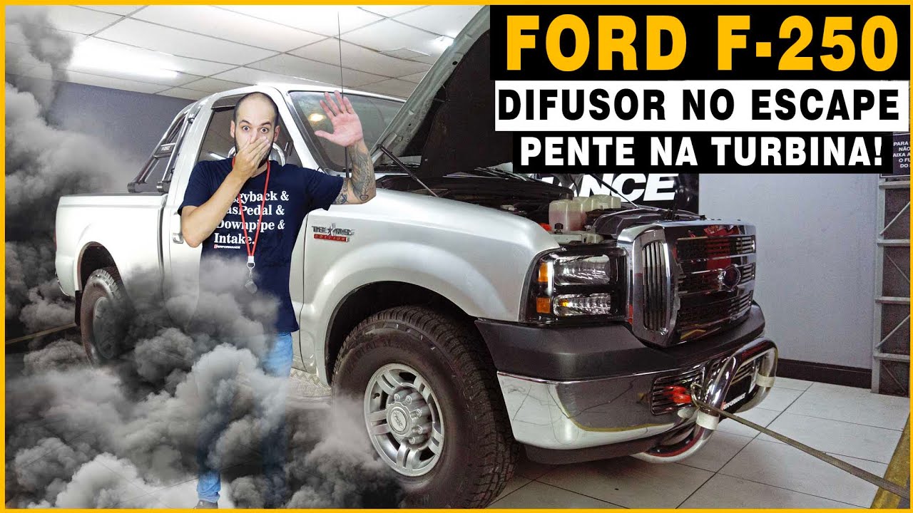 F-250 BRUTA COM DIFUSOR NO ESCAPE!! - Performance by Rafa