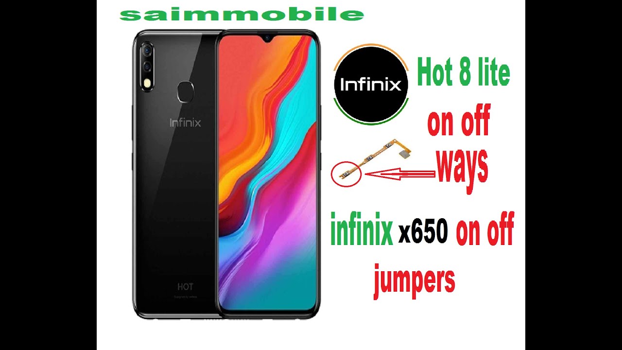 hot 8 lite and infinix x650 on off button jumpers