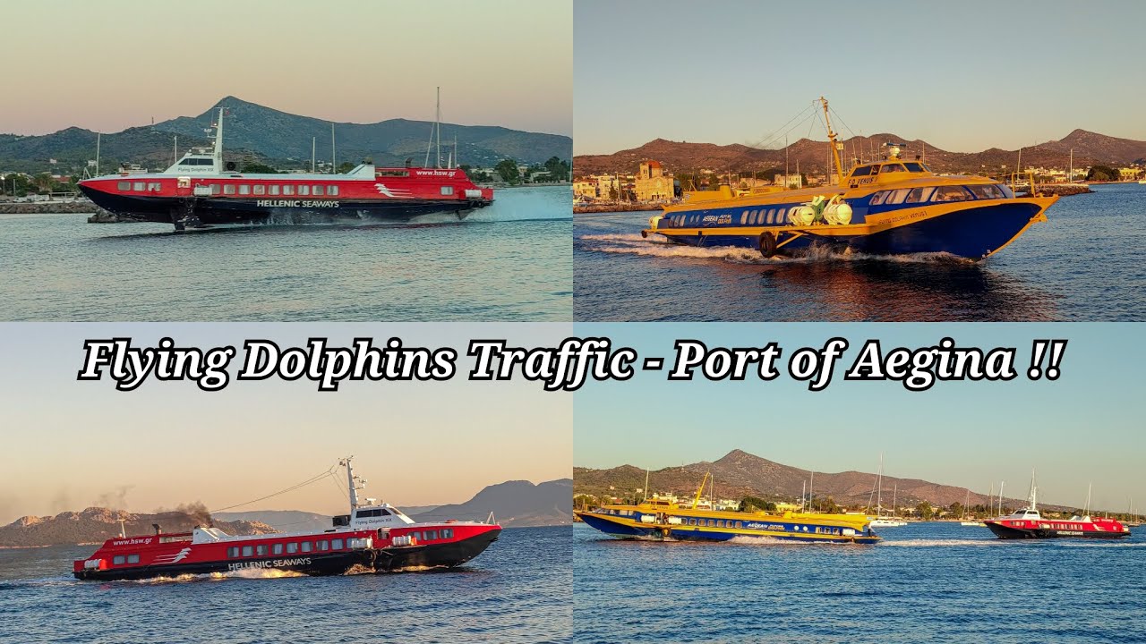 Flying Dolphins Traffic - Aegina Port | The Shipfriend