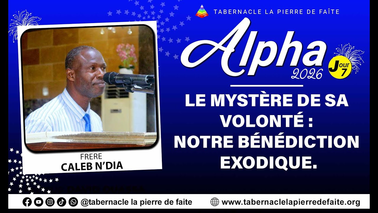 SEMAINE SAINTE ALPHA J7 SAMEDI 10 JANVIER 2026 PART 1