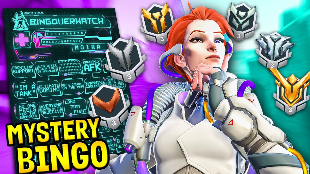 I spectated a Moira who spammed everything... Can I GUESS THEIR RANK? | Overwatch 2 Mystery Bingo
