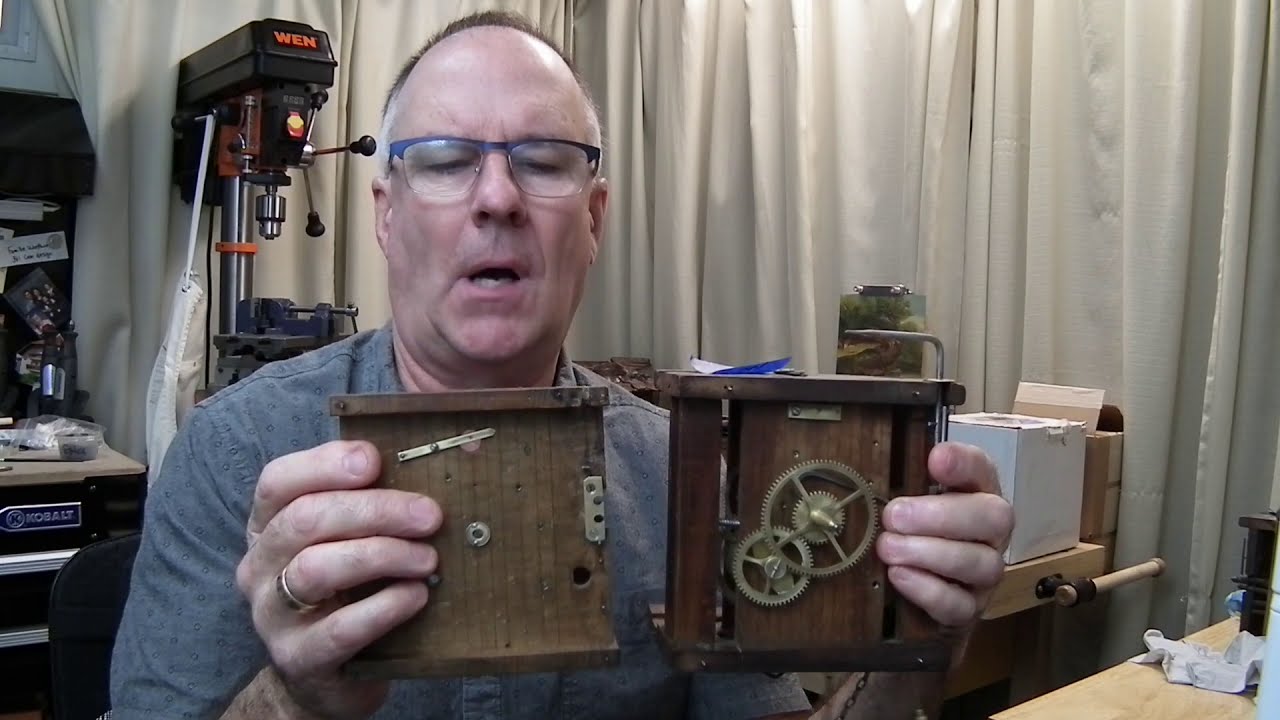 Antique Cuckoo Clock Wooden Movement Repair - Part 2
