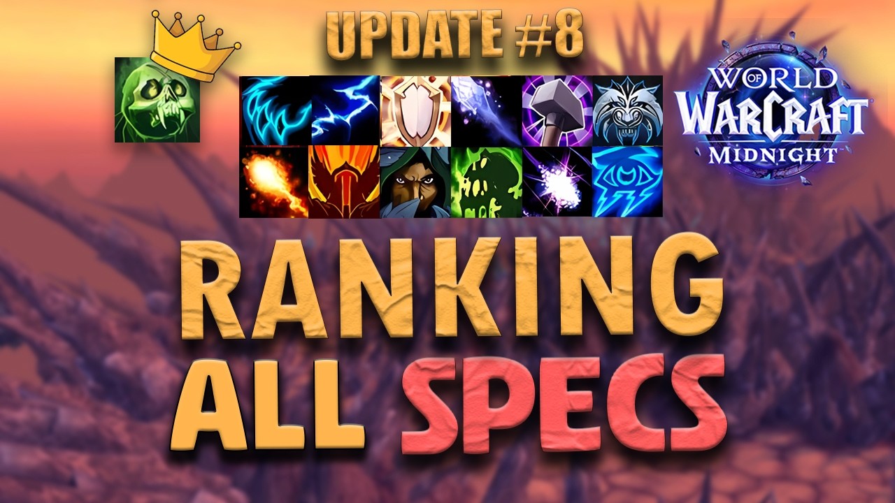 Progressive M+ TIERLIST | #8 Midnight Update | RANKING ALL SPECS | World of Warcraft Midnight