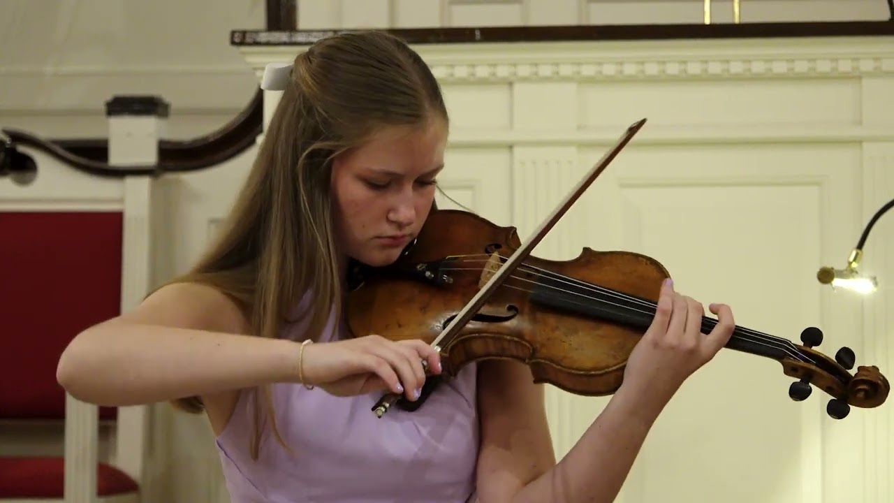 Eleanor Fish performs Concerto #2 in D minor, Op. 22, I. Allegro moderato by Henryk Wieniawski