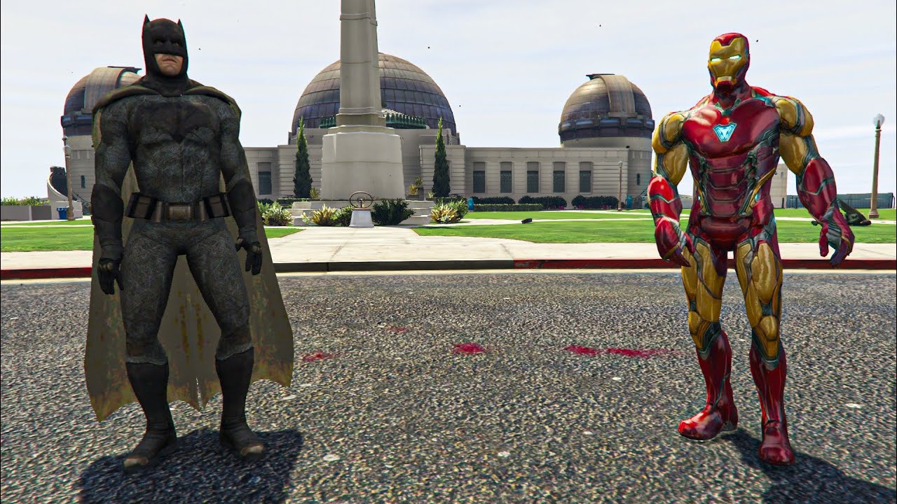 IRON MAN vs BATMAN in GTA 5💥| Marvel vs DC Epic Battle Mods