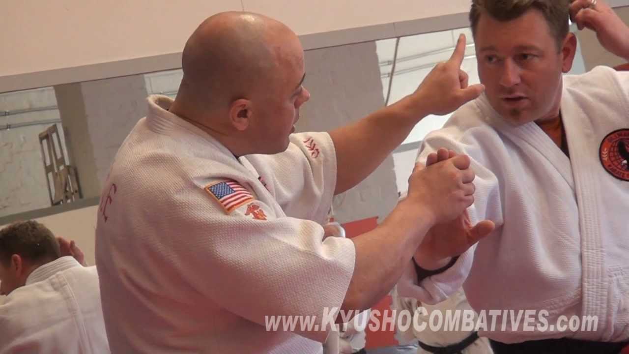 Dustin Seale's Kyusho Combatives - Low Counter Bunkai (from Berlin, Germany Seminar)