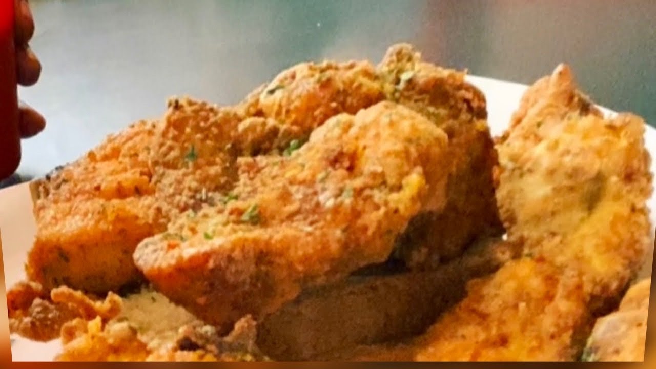 How To Fry Crispiest Turkey Chop/#foodvlog #recipe #foodvideo #comfortfood #friedchops #porkchops
