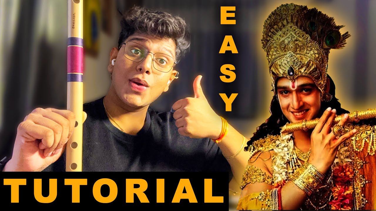 KRISHNA FLUTE TUTORIAL | MAHABHARAT | FLUTE LESSON | FLUTE NOTATIONS | FLUTE NOTES | BEGINNERS