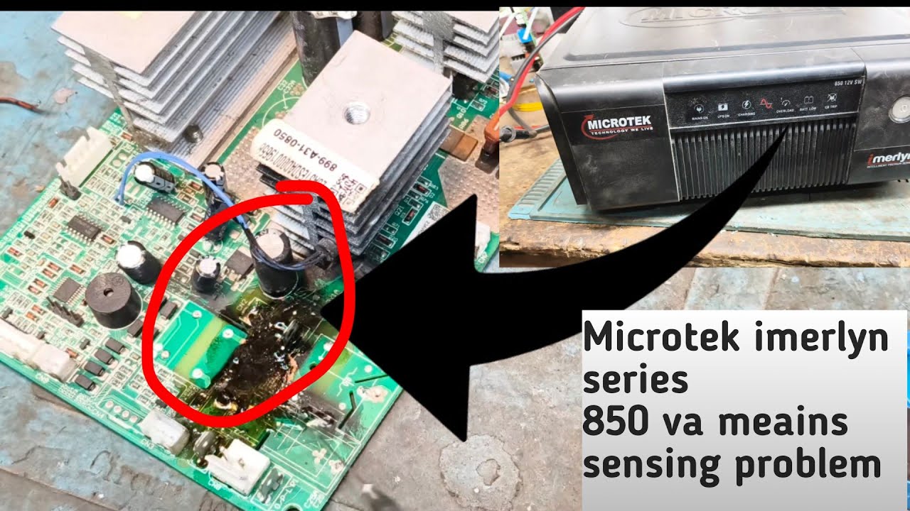 Microtek imerlyn inverter repairing 850 va! Mains, charging problem 