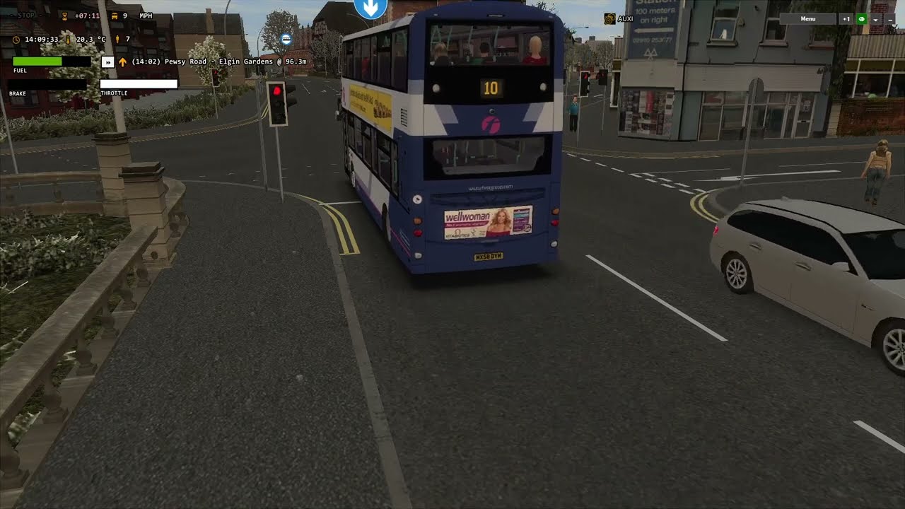 OMSI 2: Route 10 - Royal Surrey Hospital to Herefield Station, Map - Cranleigh