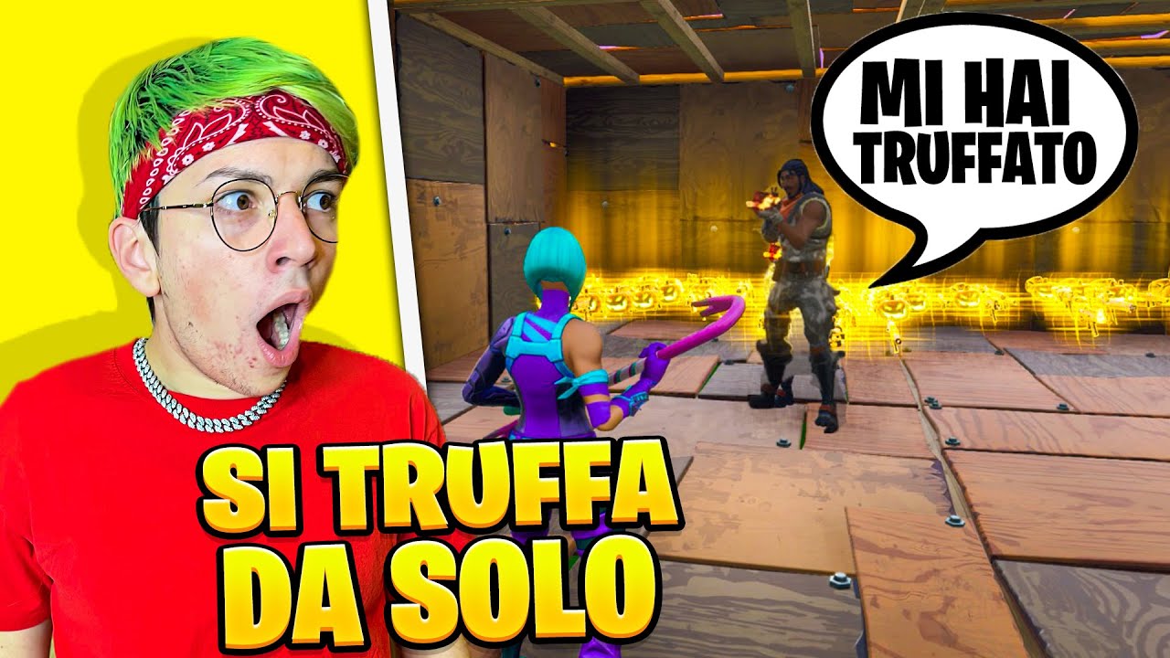 IL BIMBO NABBO che SI TRUFFA DA SOLO😂 su Fortnite Salva Il Mondo