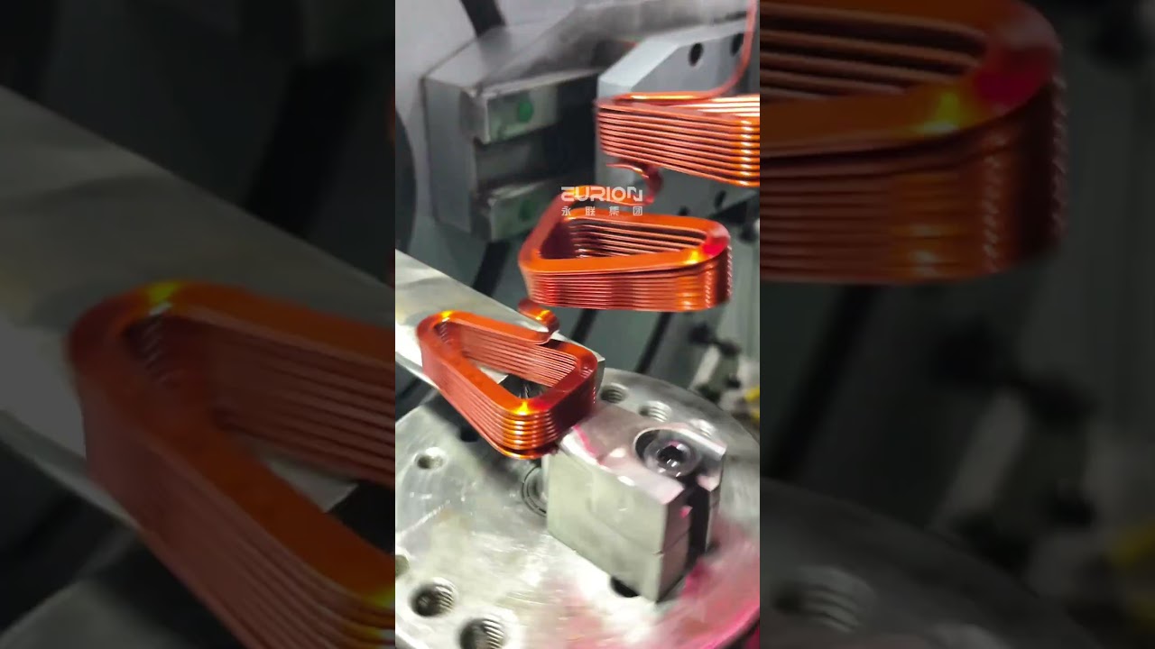 Axial Flux Motor Coil Winding Machine: Flat Wire Coil Forming for EV Hub Motors & Drone Motors