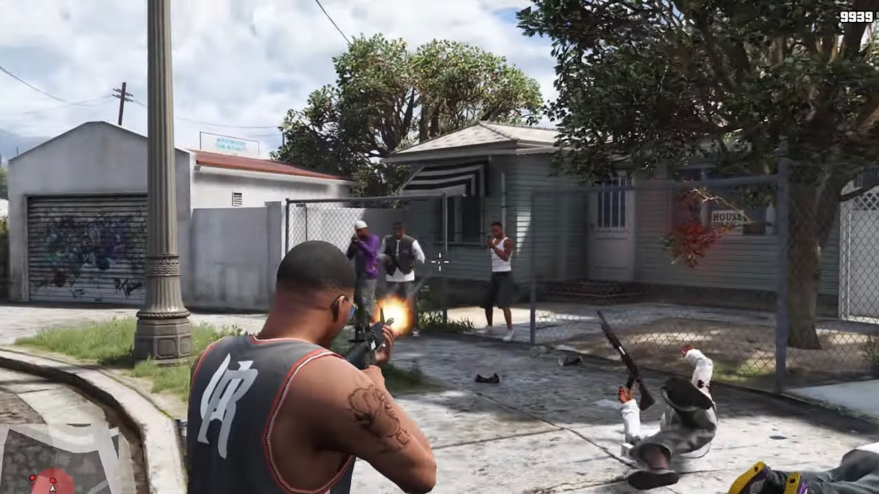 GTA 5 - Franklin Takes Back Grove Street + Ten Star Escape