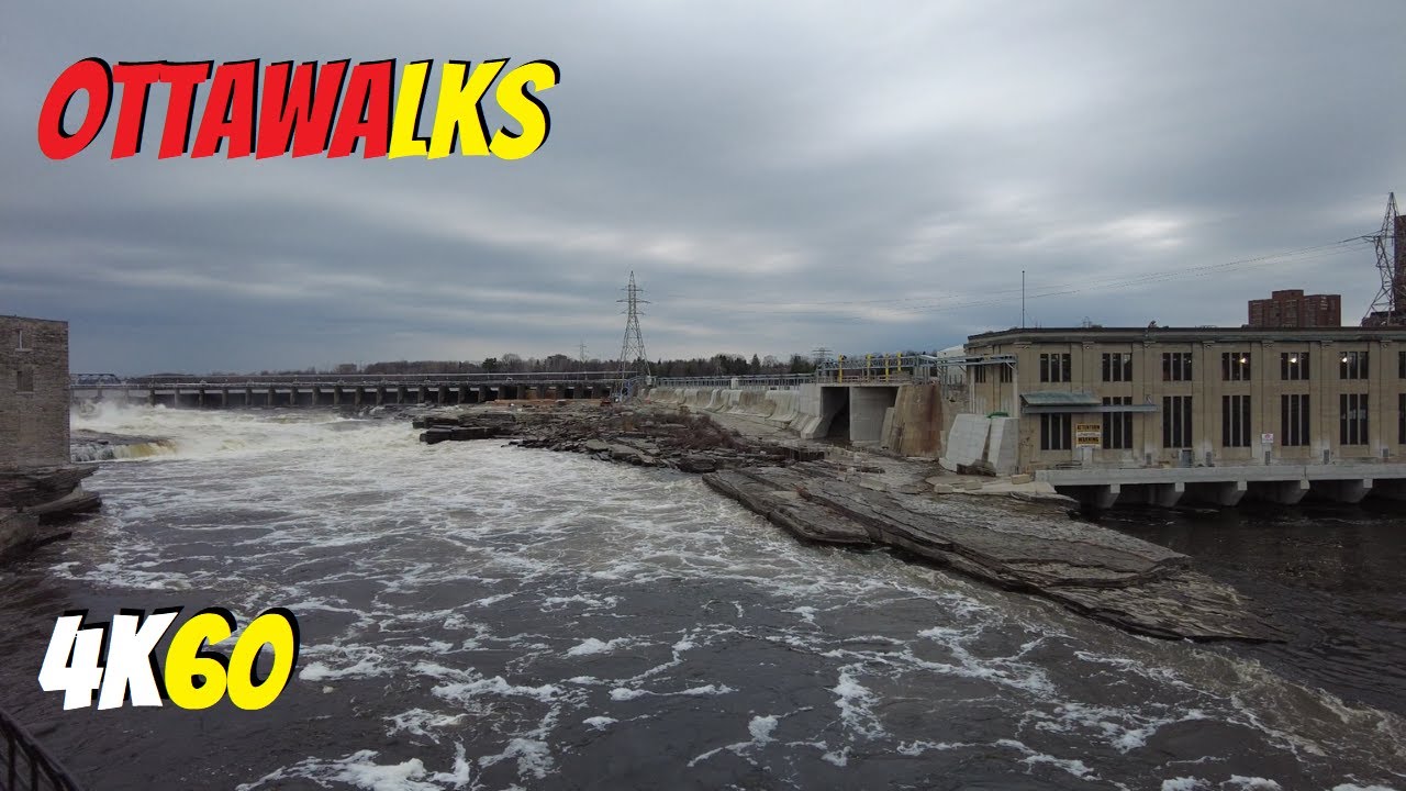 Pimisi O-train station to Chaudi&egrave;re Falls w/cuts - Virtual Ottawa Walking Tour - DJI Pocket 2 4K60