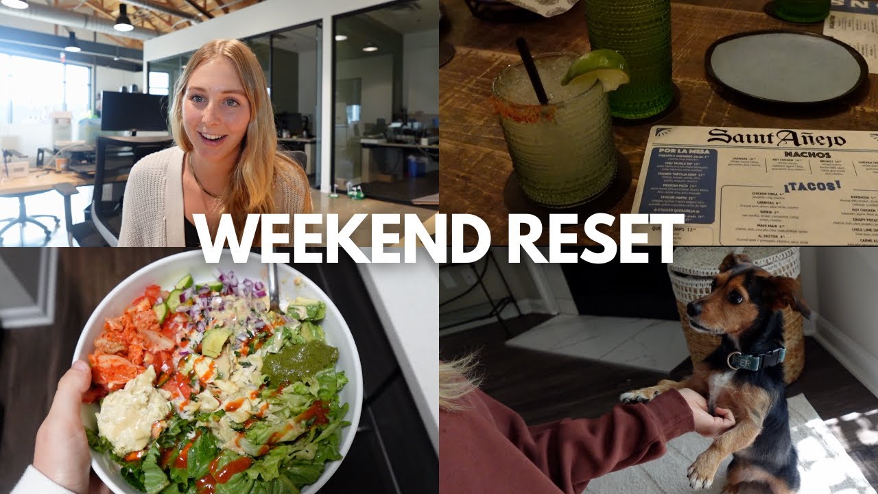 weekend reset: deep clean with me, apartment updates + haul, grwm for work