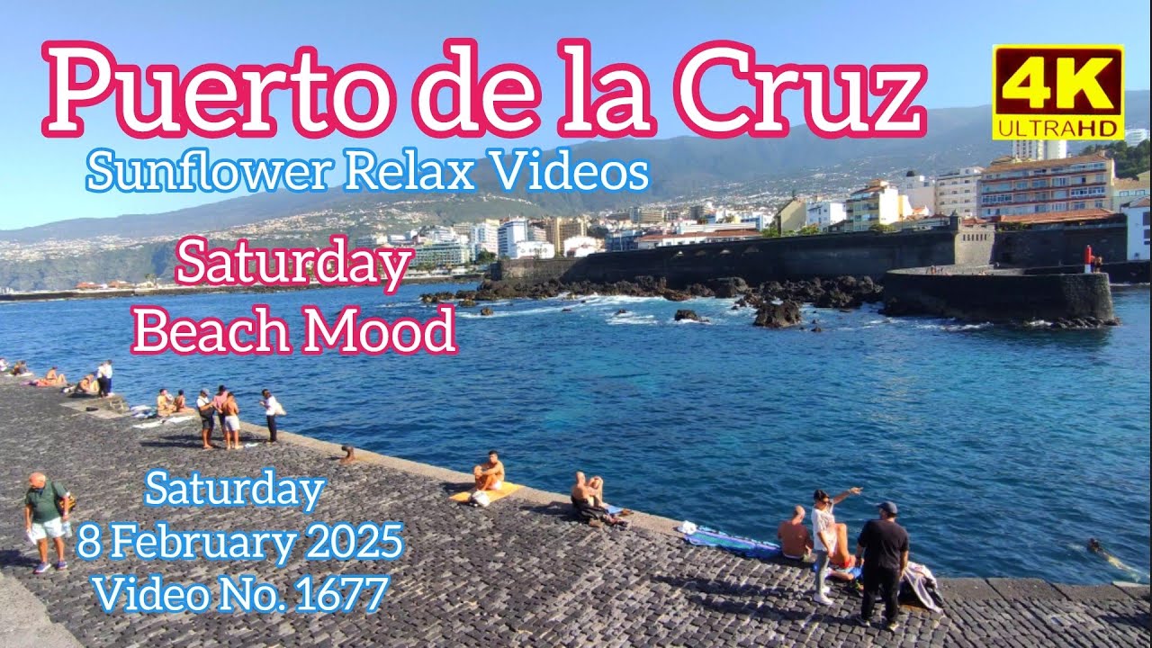 Tenerife 🏝️ Puerto de la Cruz Saturday Beach Mood 8 February 2025 Teneriffa