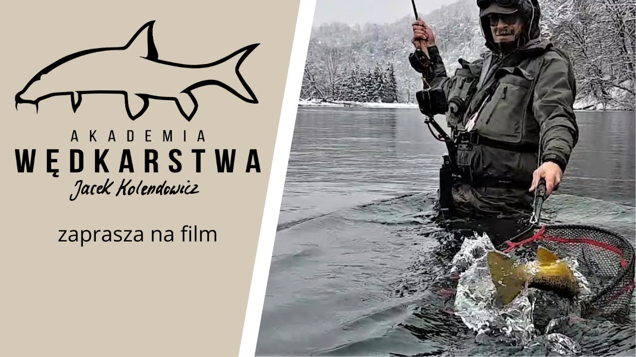 Zimowa wyprawa na duże pstrągi. Dobre polskie łowisko. Skuteczne przynęty. Zestawy z amortyzatorem.