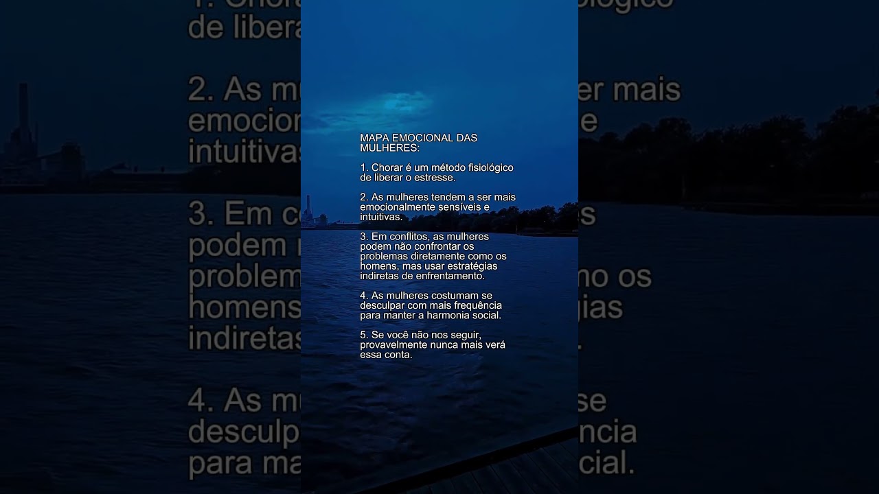 MAPA EMOCIONAL DAS MULHERES: