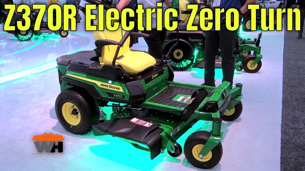 НОВАЯ электрическая газонокосилка John Deere Zero Turn Z370R ZTrak