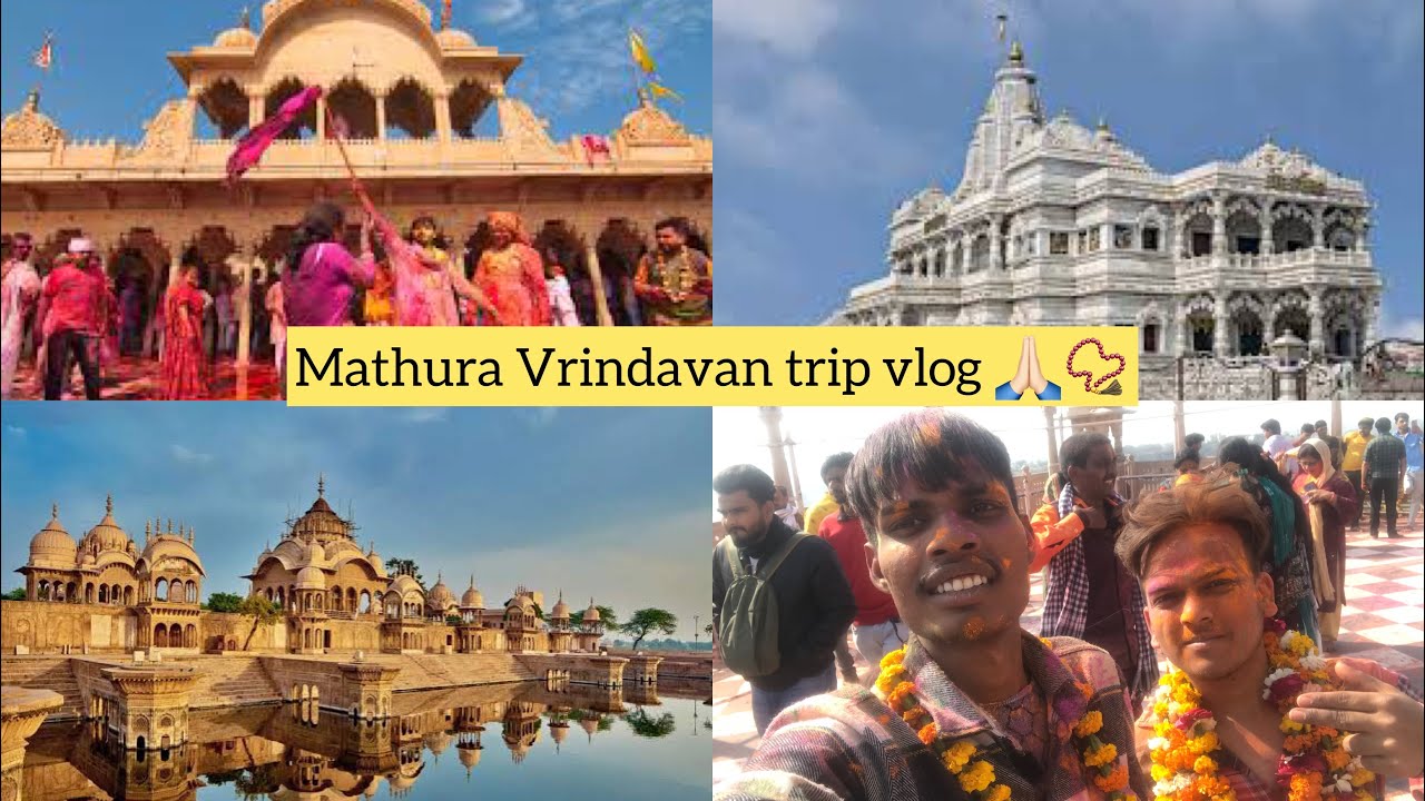 Mathura holi vlog | Mathura trip | विरंदावन मथुरा ब्लॉग होली