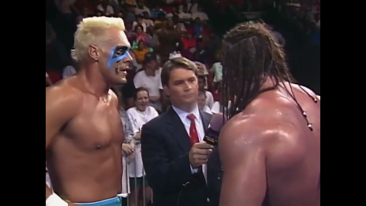 Sting and Davey Boy Smith in Tag Action