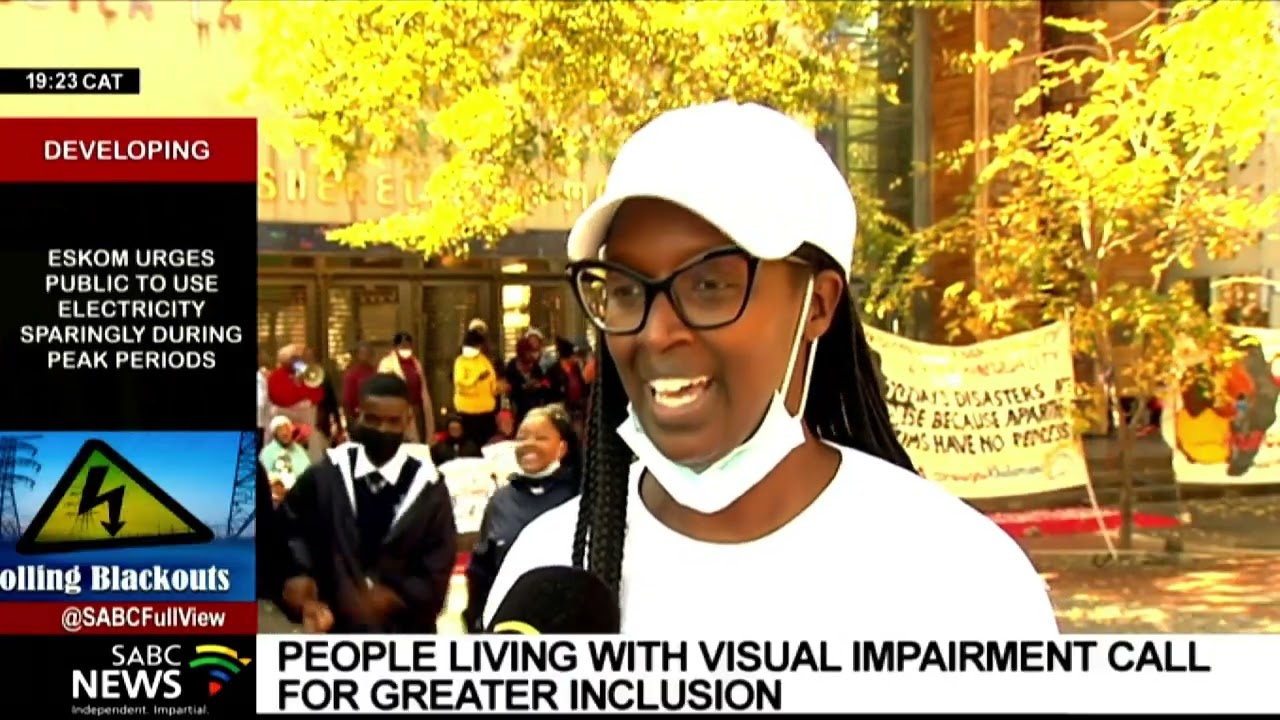 People living with blindness call for greater inclusion