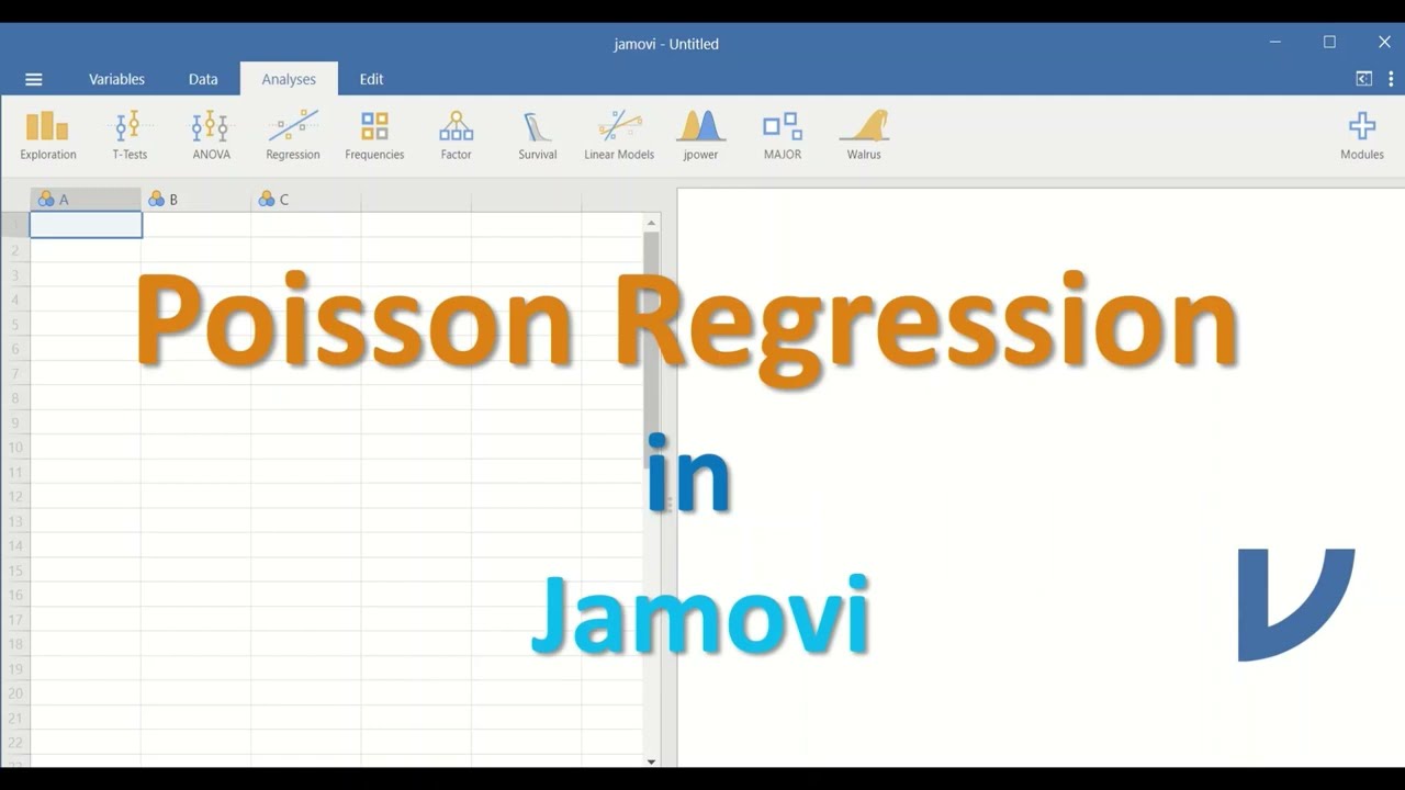 Регрессия Пуассона в Jamovi