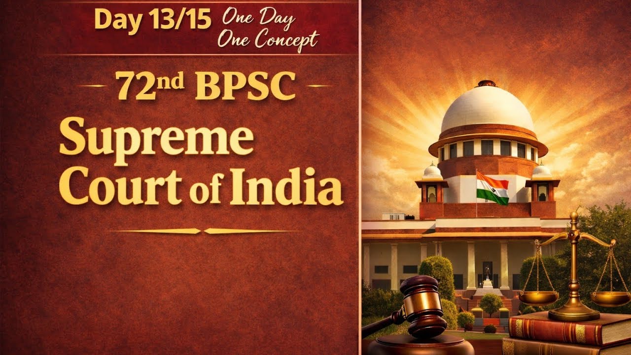 Day 13/15🔥💥🔥सर्वोच्च न्यायलय #onedayoneconcept #72ndbpsc #civilservicesmantra #previousyearquestions