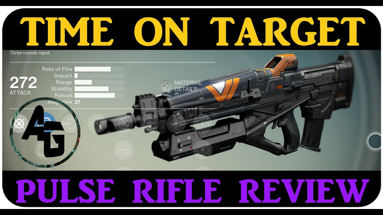 Destiny TIME ON TARGET Legendary Pulse Rifle WEAPON REVIEW in CRUCIBLE PVP