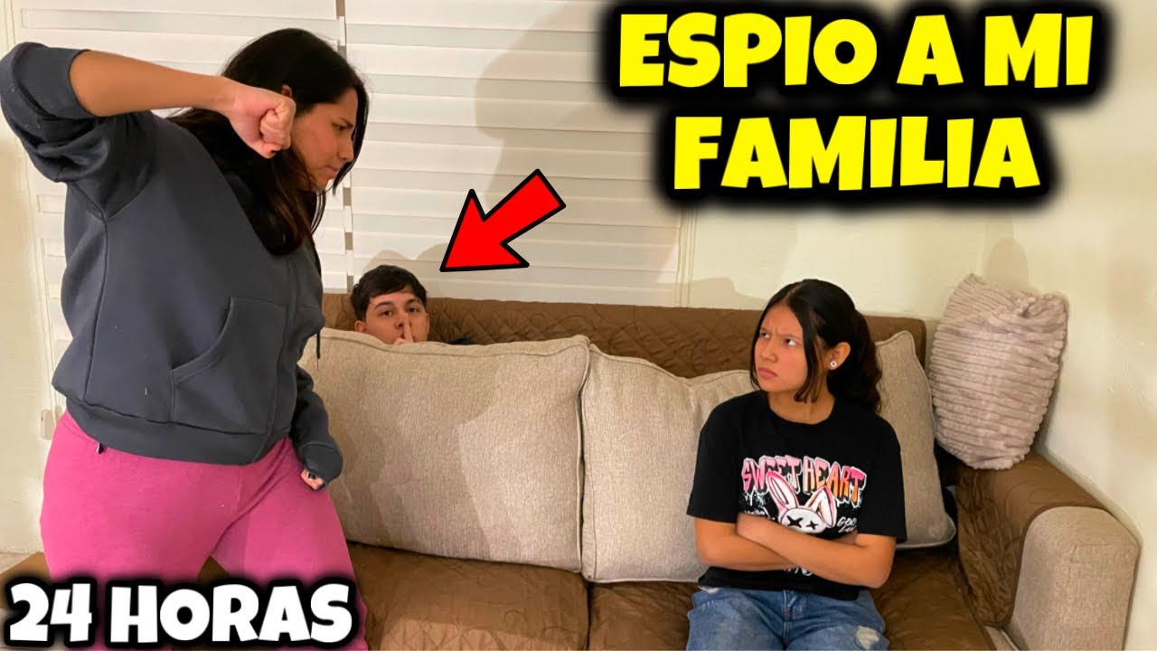 24 HORAS ENCONDIDO EN LA CASA DE MI FAMILIA Y SUCEDIO ESTO!! 😱 *Los espio*