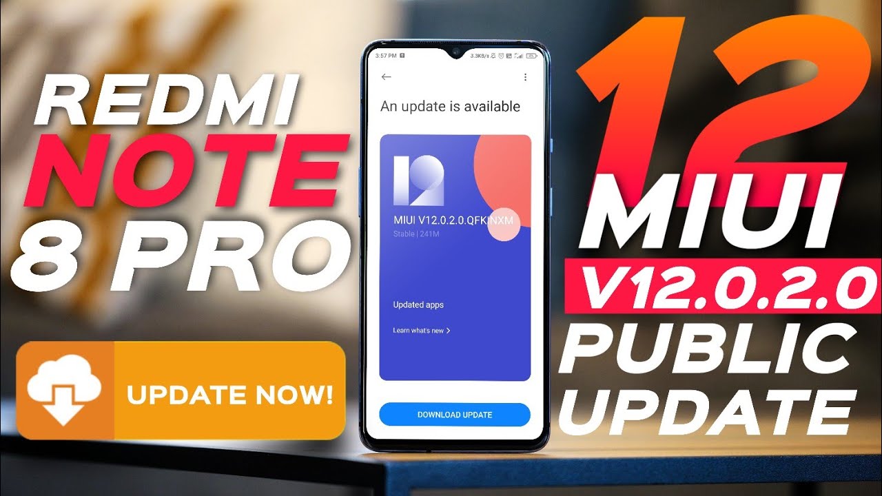 Update MIUI 12 ON REDMI NOTE 8 PRO | MIUI 12.0.2 OTA UPDATE REDMI NOTE 8 PRO | MIUI 12 PUBLIC UPDATE