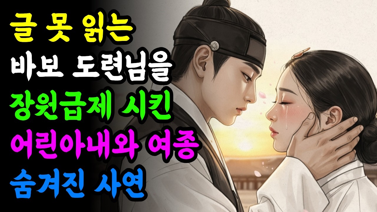 글 못 읽는 바보 도련님을 장원급제 시킨 어린아내와 여종 숨겨진 사연 l 야담ㅣ민담ㅣ설화ㅣ전설ㅣ조선야담ㅣ옛날이야기ㅣ수면동화 ㅣ전래동화