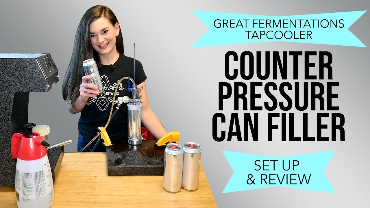 Counter Pressure Beer Can Filling with Great Fermentation's Tapcooler system