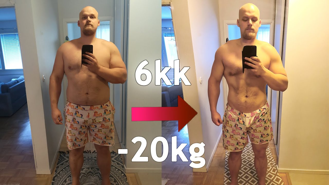 Kuinka pudotin 20 kiloa 6 kk aikana