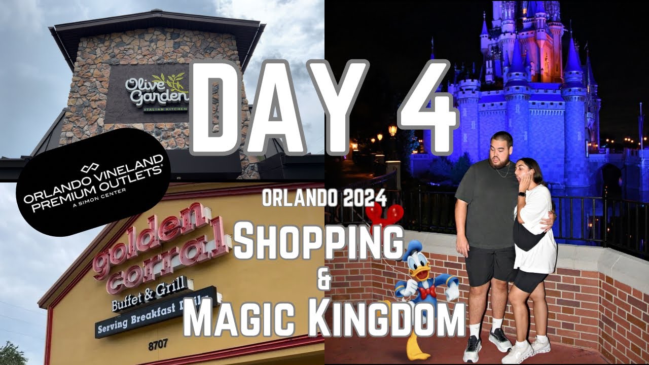 SHOPPING VLOG DAY 4 - GOLDEN CORRAL - VINELAND OUTLET - DISNEY SPRINGS - MAGIC KINGDOM