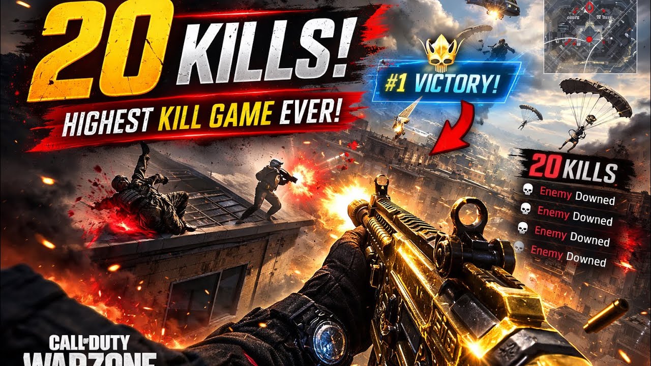 CALL OF DUTY : 20 KILLS IN WARZONE!!! + INTENSE GAMEPLAY
