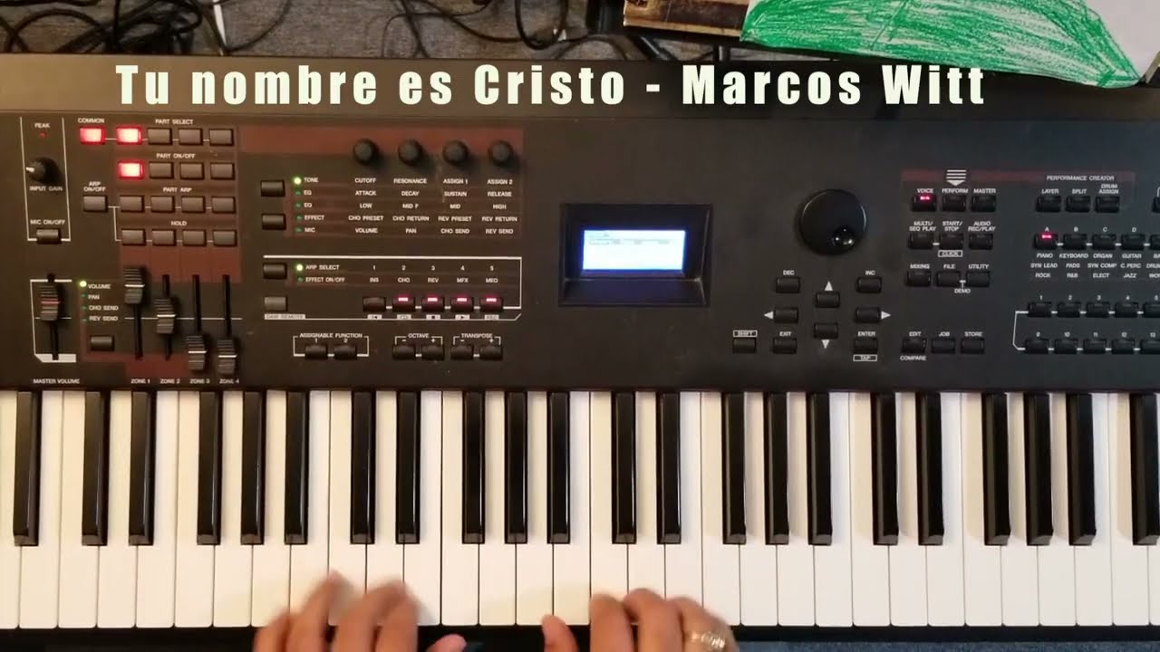 Tu nombre es Cristo - PIANO COVER - Marcos Witt