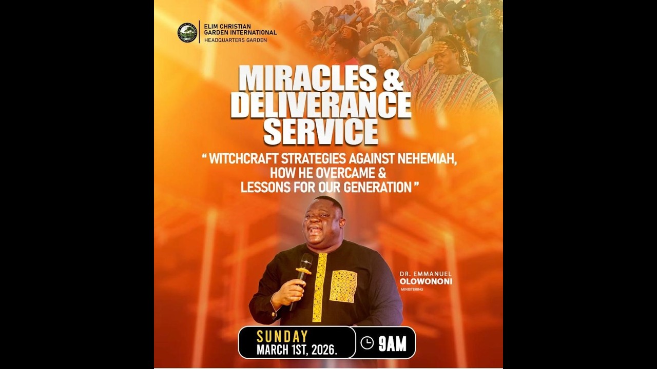 MIRACLE AND DELIVERANCE SERVICE