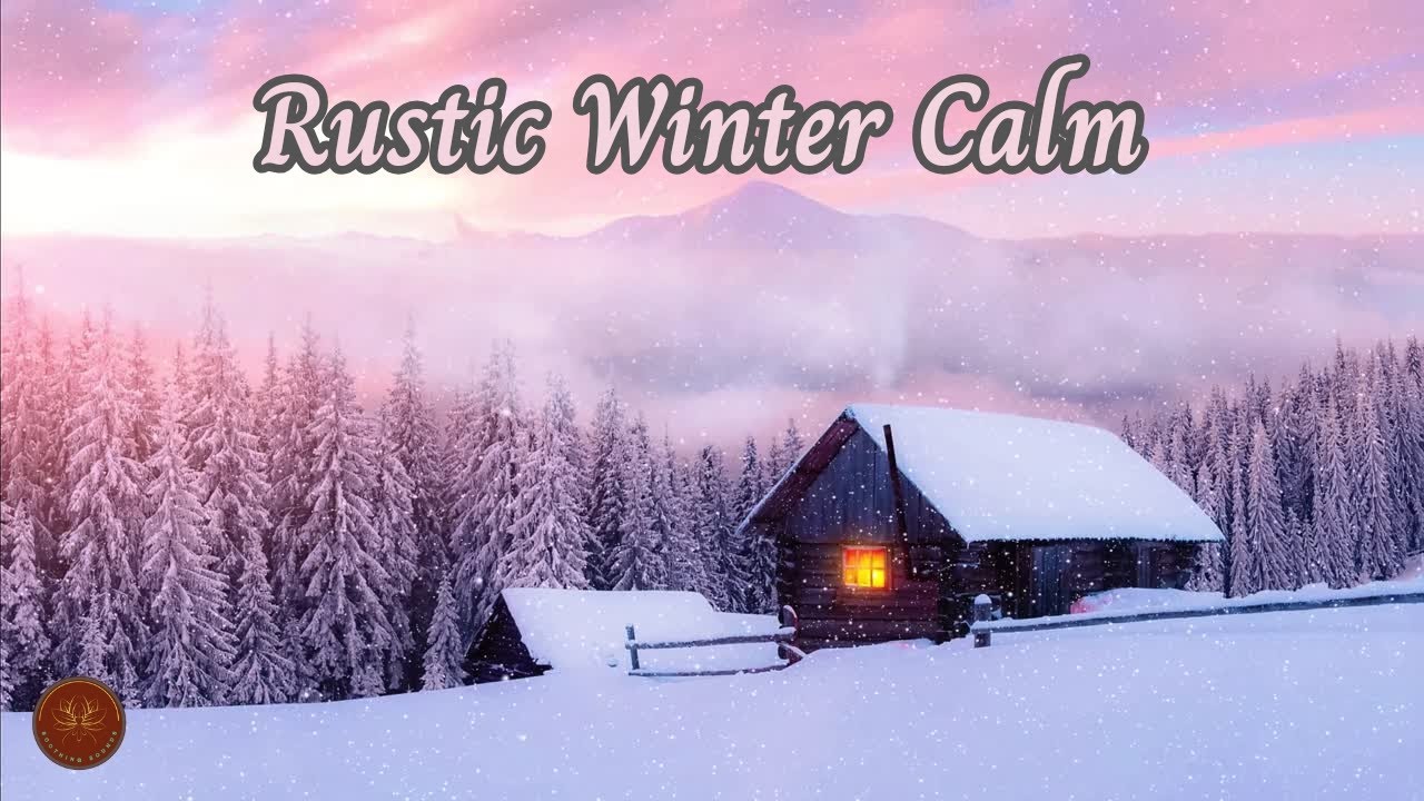 2 Hrs Rustic Winter Calm | Peaceful Snowfall & Relaxing Ambience