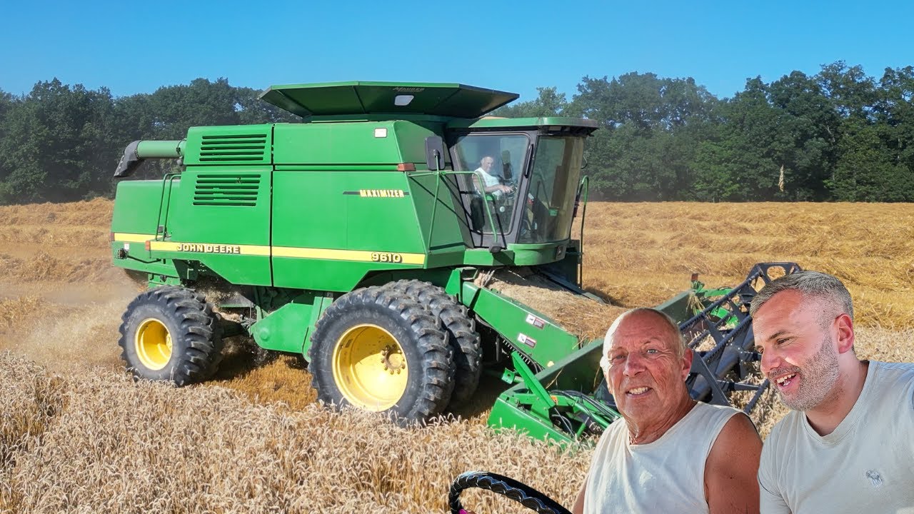 In the Cab: John Deere 9610 Combine Wheat Harvest