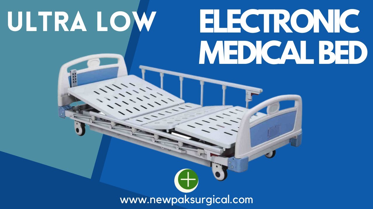 Electronic Hospital Bed Ultra Low With Remote | www.newpaksurgical.com